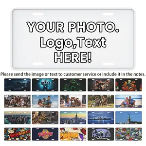 12x6 Custom Text and Design License Plate – Durable, Thickened Aluminum, Rust- and UV-Resistant Vehicle Decal