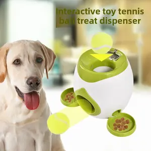 Dog Tennis Ball Treat Dispenser Interactive Toy for Training Reward Puzzle Feeder Pet Ball Launcher Chew Squeaky Toy 8 Pieces per Box automatic cat wheelchair