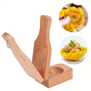 2-in-1 Bamboo Potato and Banana Presser: Perfect for Cooking and Baking