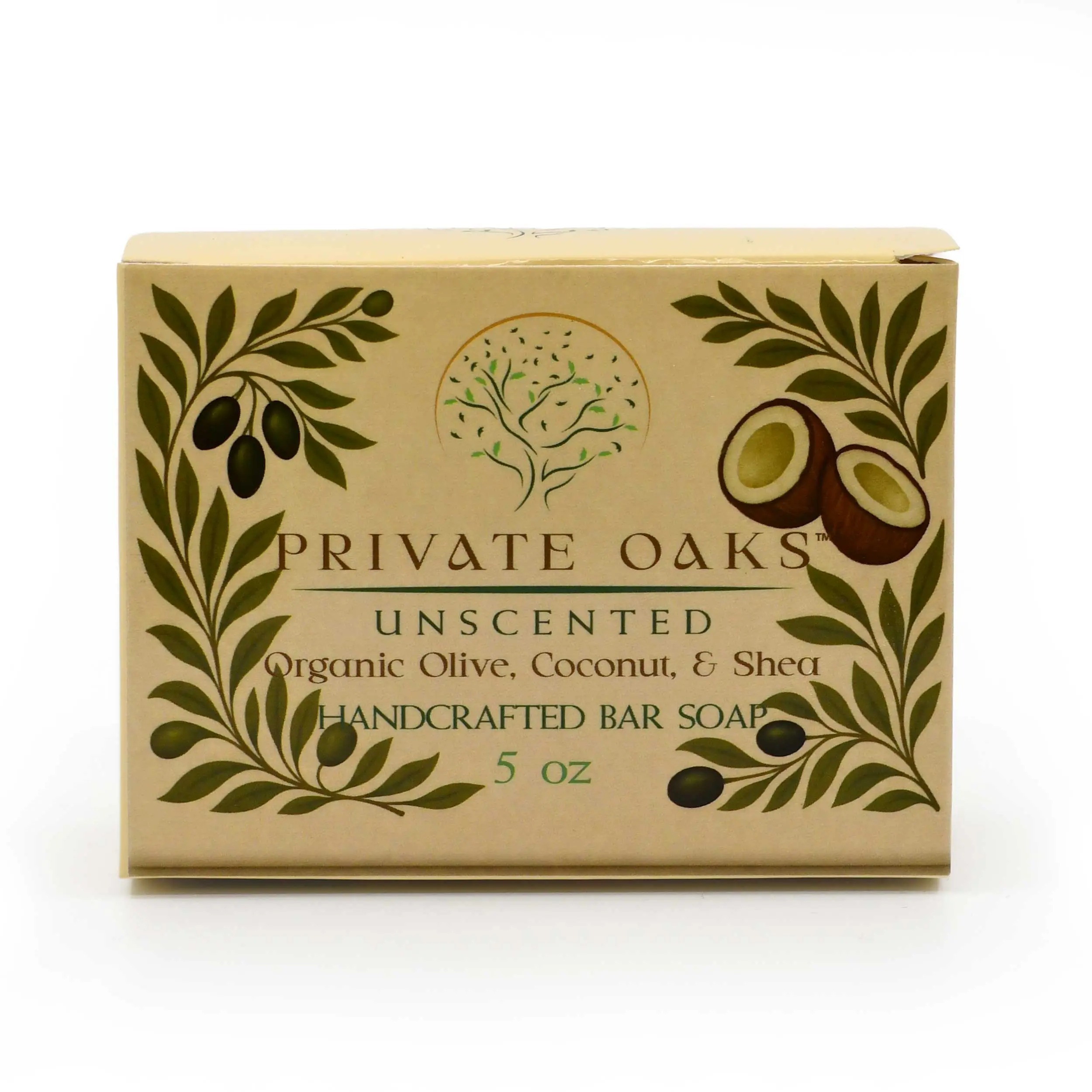 Unscented Bar Soap | 5 oz | Private Oaks Soap Co.