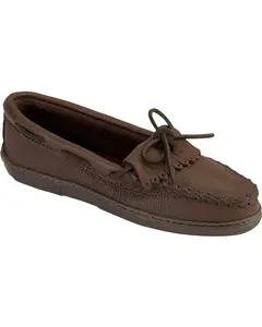 Minnetonka Women's Moosehide Fringed Kiltie Moccasins - 392W
