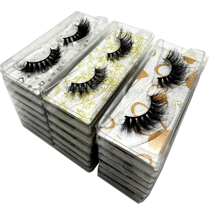 New Eyelash Wholesale 21 Pairs Mixed 3 Styles Faux 3D Mink Lashes Makeup Fluffy Thick False Eyelashes In Bulk Cilios Natural Lashes