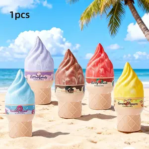 Women's ice cream cone design perfume, Floral Scents Perfume, lasting fragrance of flowers and fruits, suitable for parties and daily use, daily wear fragrance