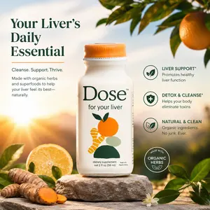 Dose for Your Liver 2 oz – Daily Liver Support Wellness Shot with Organic Herbs, Detox Cleanse Drink for Energy & Gut Health