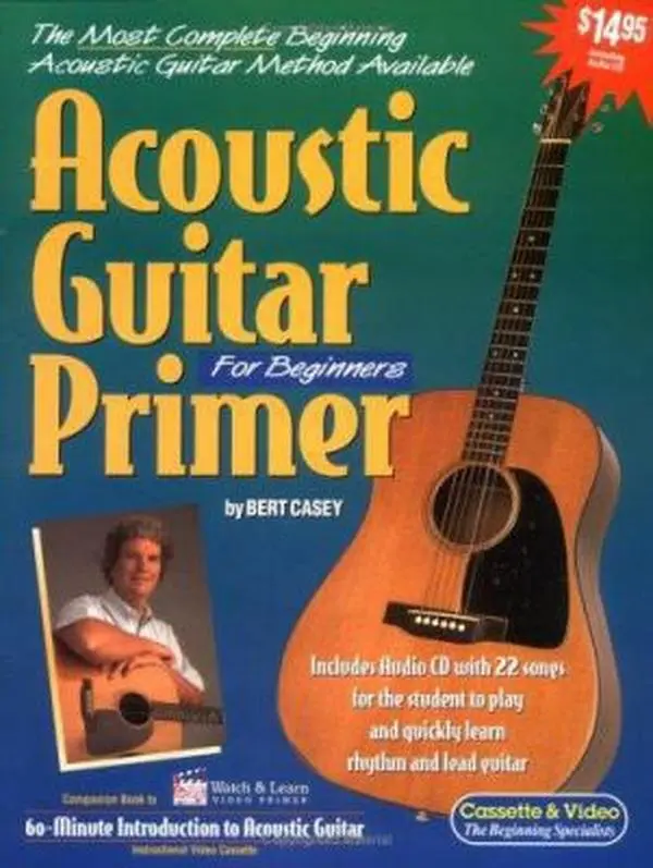 Used Acoustic Guitar Primer Tutorial for Beginners (Softcover, Includes Audio CD-ROM) by Bert Casey - English