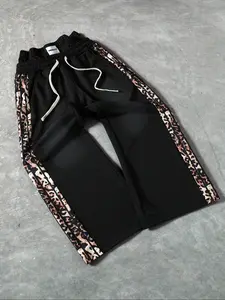 Men's Two-In-One Leopard Print Streetwear Casual Pants, Fashion Drawstring Design, Multifunctional Urban, Perfect for Daily Wear, Casual Fit Bottoms