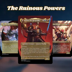 MTG Proxy 100+ Card Commander Deck The Ruinous Powers Demon Tribal Sacrifice & Spell Control Synergy Strategy Theme Ready to Play Magic Style Deck Perfect Gift for Collectors and Card Players