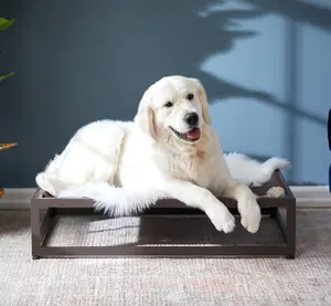 FÜZI - Modern Elevated Dog Bed - Platform Dog Bed - Cooling Pet Bed, Chew Resistant Dog Bed for Indoor and Outdoor Use