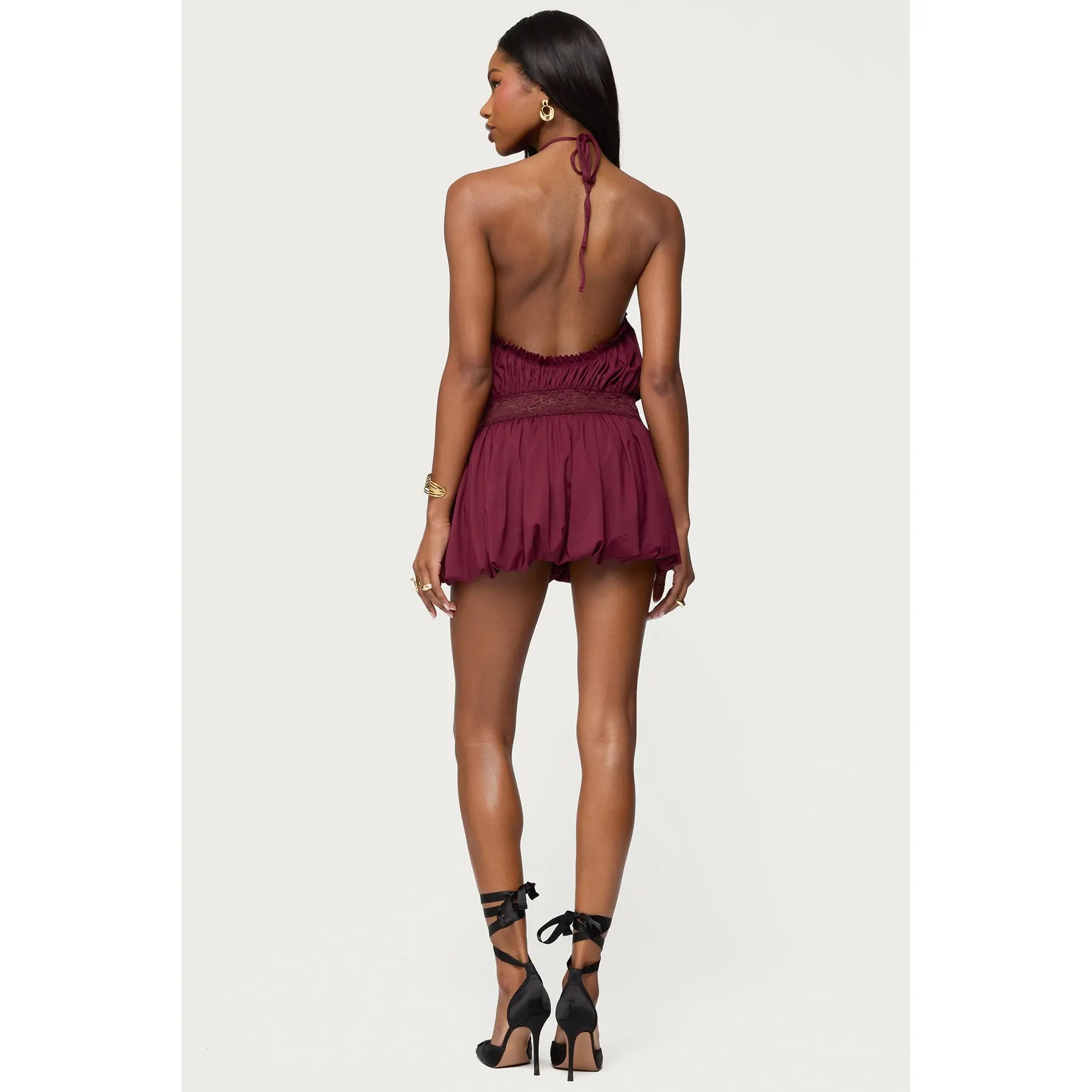 Aida Backless Bubble Mini Dress - TikTok Shop