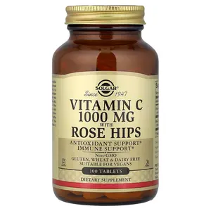 Solgar Vitamin C With Rose Hips, 100 Tablets