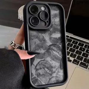 Lip Pattern Phone Case, Decorative Phone Protector Cover, Phone Compatible with iPhone 17 16 15 14 13 12 11 Plus/Pro/Pro Max Protection Aesthetic
