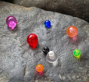 Body Jewelry Replacement Parts - 10pk UV Reactive Threaded Balls