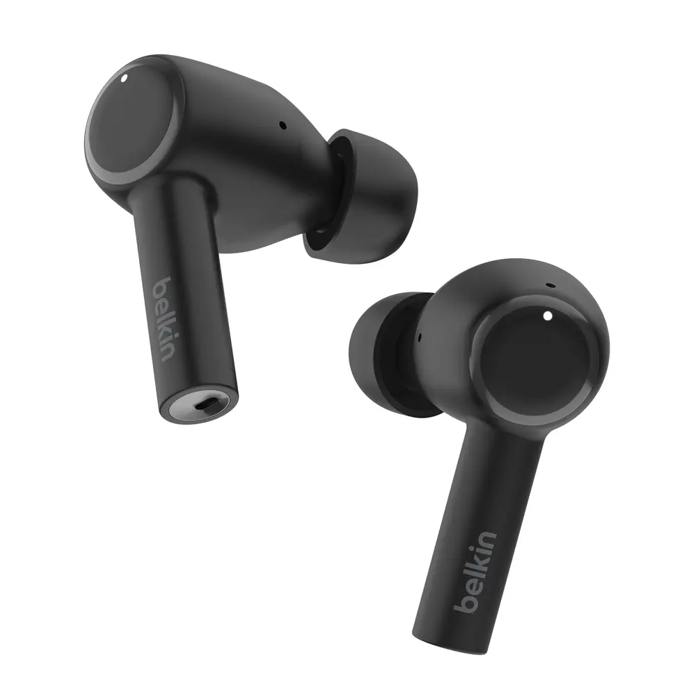 Belkin SoundForm Pulse Noise Cancelling Earbuds - Audio Device with Noise Cancelling Headphones, Mics for Android Devices, Active Noise Canceling Wireless Headphones