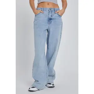 Low Rise Wide Leg Jeans