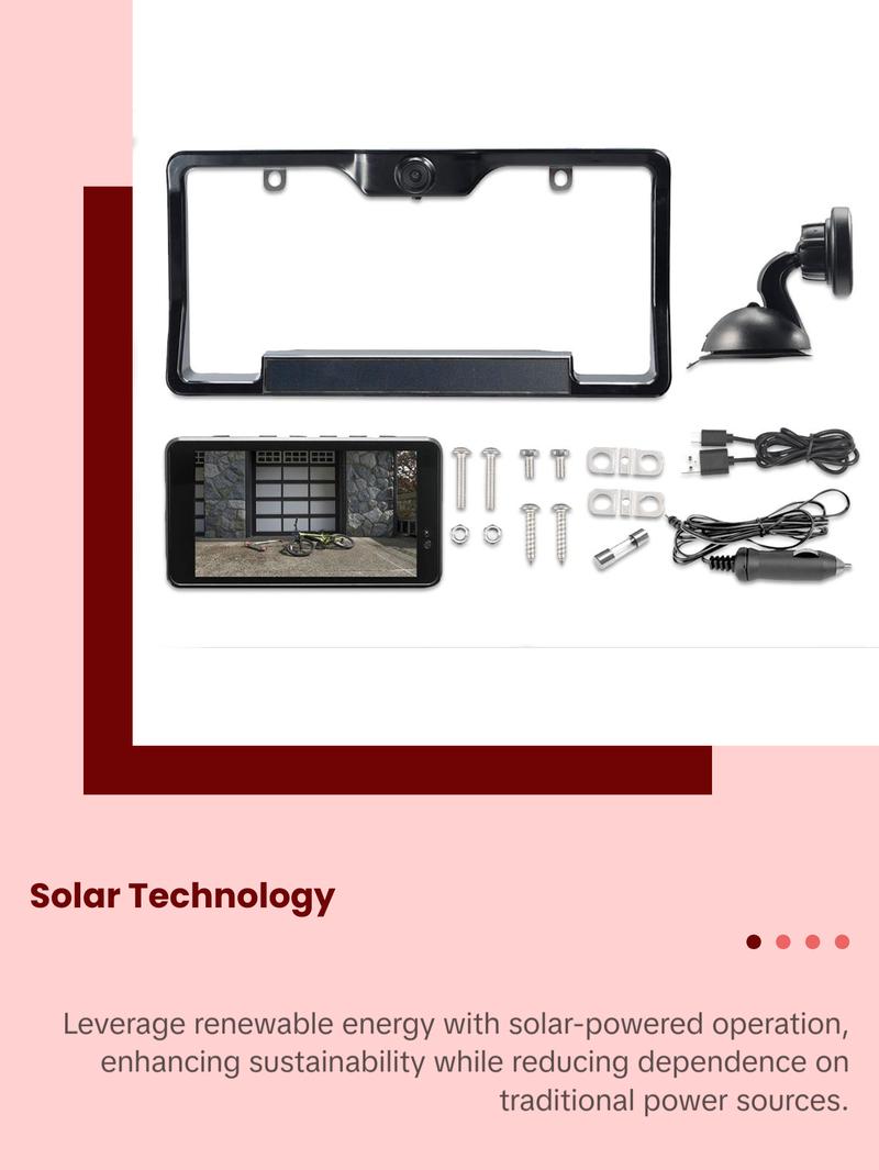 TYPE S Wireless & Solar Powered HD Backup Camera with 5" Monitor