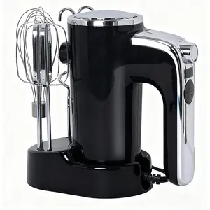 Hand Mixer Electric, Handheld Mixer with LCD Display and Storage Base, 5 Speeds & Turbo, Kitchen Mixer Electric Handheld for Eggs, Cream, Dough, Baking