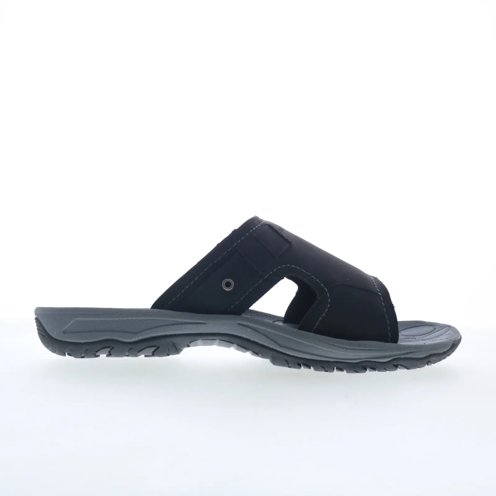 Rockport Hayes Slide Mens Black Synthetic Slip On Slides Sandals Shoes