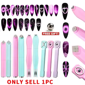 3-in-1 Cat Eye Magnet – Fashion Multi-Functional Design with Strong Magnetic Stick, Easy to Create Stunning Radiant Cat Eye Effects, Perfect for DIY Manicure Beginners
