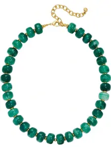 1pc Resin Chunky Beaded Necklace For Women Minimalistic Modern Statement Necklace Jewelry Accessories