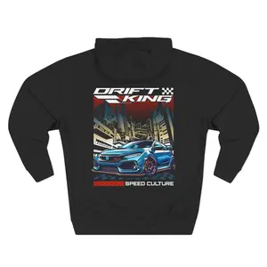 Drift king sports car streetwear hoodie pullover hooded sweatshirt