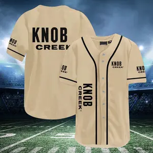 Knob Creek Printed Baseball Jersey, Whiskey Lover Gift Idea, Knob Creek Printed Baseball Jersey Fan Gift, Birthday Gift