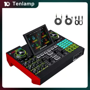 Tenlamp G10 Live Sound Card with XLR Microphone Connector, Professional Chipset, 48V Phantom Power Supply, One Touch Noise Reduction, One Touch Voice Change for Podcast,Recording,Vocal,Game Voice