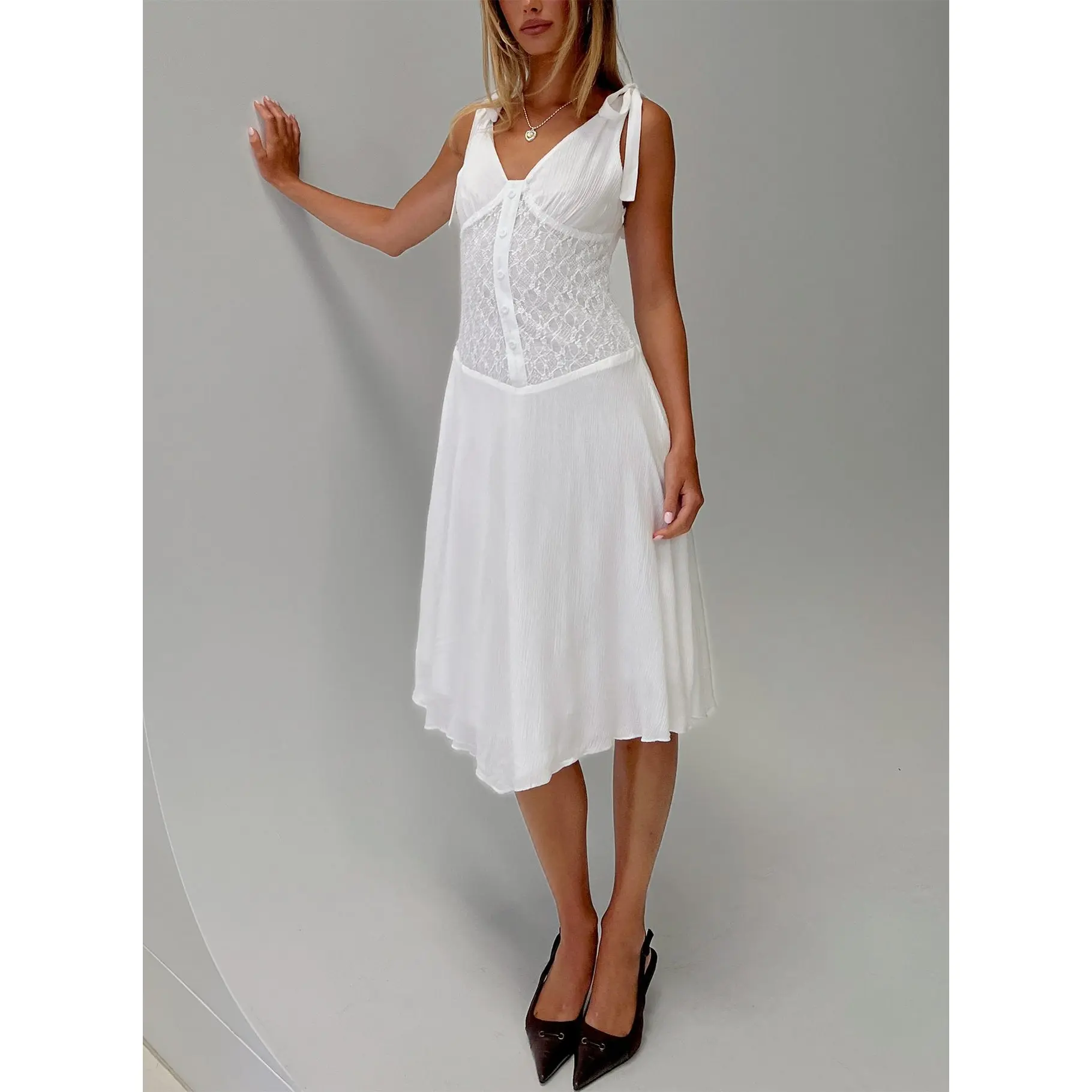 Danira Midi Dress White