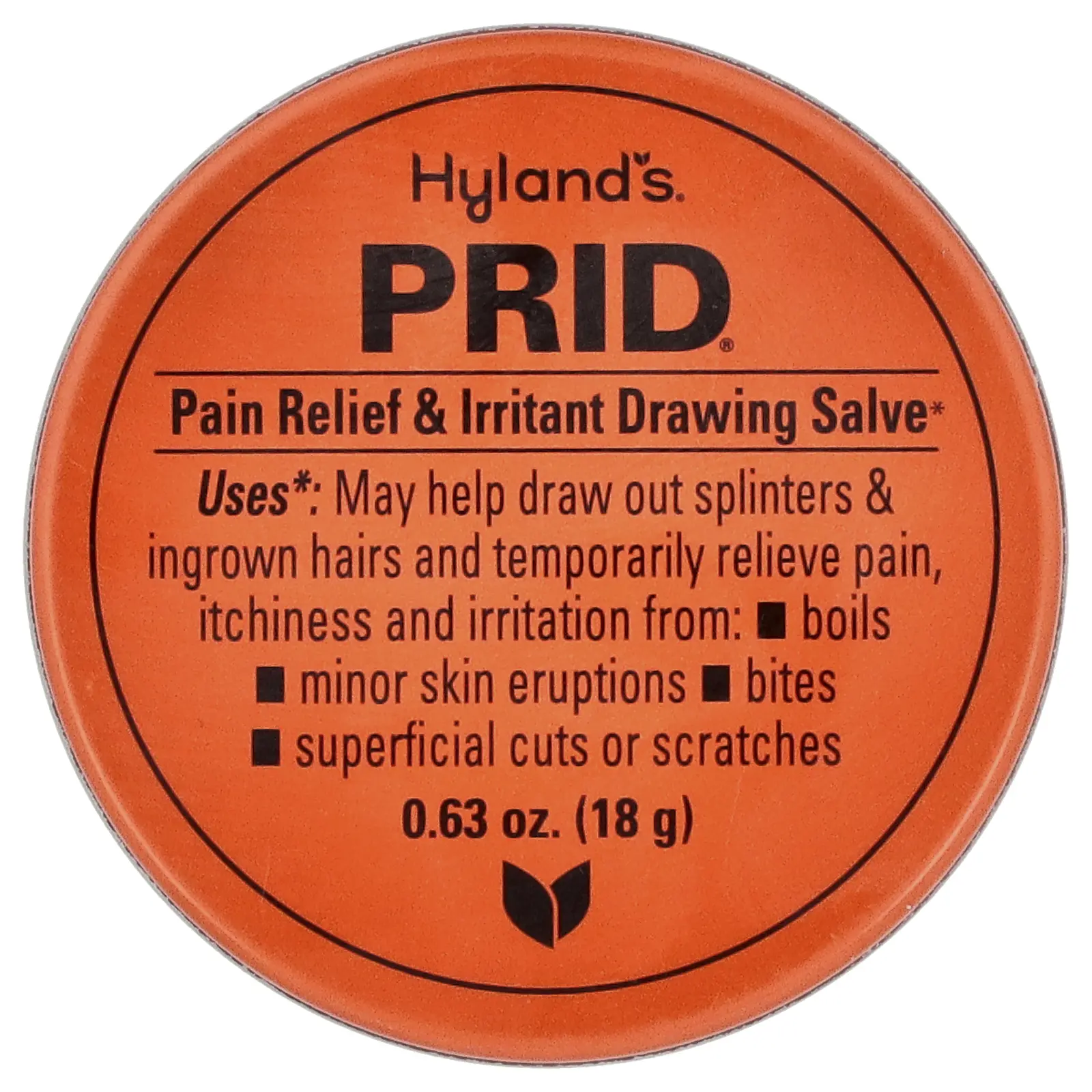 Hyland's Naturals Prid®, Pain Relief & Irritant Drawing Salve, 0.63 oz (18 g) | HSA/FSA Eligible
