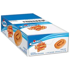 Hostess Jumbo Honey Bun, 4.75 Ounce , 6 Count