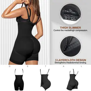 Leotard Hourglass figure Shapewear Beige Black Size s-m Peach Butt Slingshot One-piece Leotard Tummy Tightening & Hip Lifting