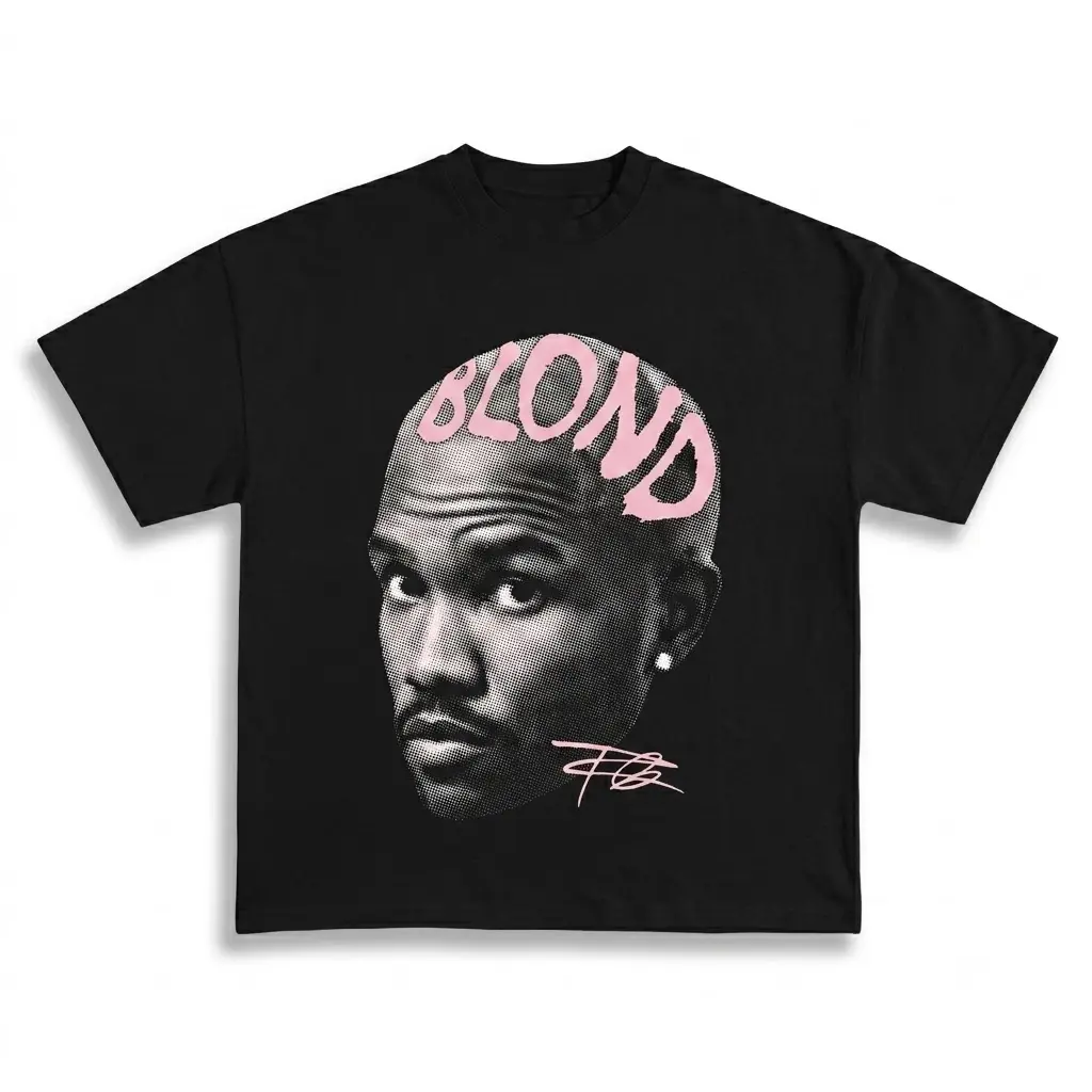 Frank Ocean Blond Vintage Graphic T-Shirt, Men's Oversized Breathable Short-Sleeve Menswear Top, Casual, Streetwear, Print, Tee, Tshirt, Shortsleeve, Cargo, Festival
