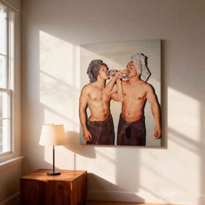 Heated Rivalry Poster Canvas Painting, Shane Hollander And Ilya Rozanov Art Print, Hockey Romance Wall Art, Game Changers Fan Gift, MM Bookish Decor, Hudson Williams & Connor Storrie Poster