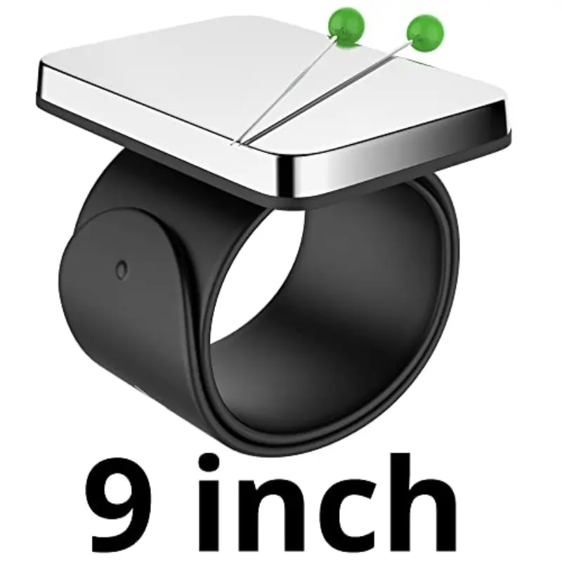 Magnetic Wristband Pincushion Pin Holder with Strong Magnetic Grip - Sewing, Quilting, Crafting Accessory - Holds Needles, Pins Securely - Convenient DIY Tailoring and Embroidery Tool - 1pc