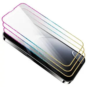 Tempered Glass Phone Screen Protector, Anti-scratch Phone Screen Protective Film, Phone Accessories Compatible with iPhone 16 15 14 13 12 11 Pro Max, Cover