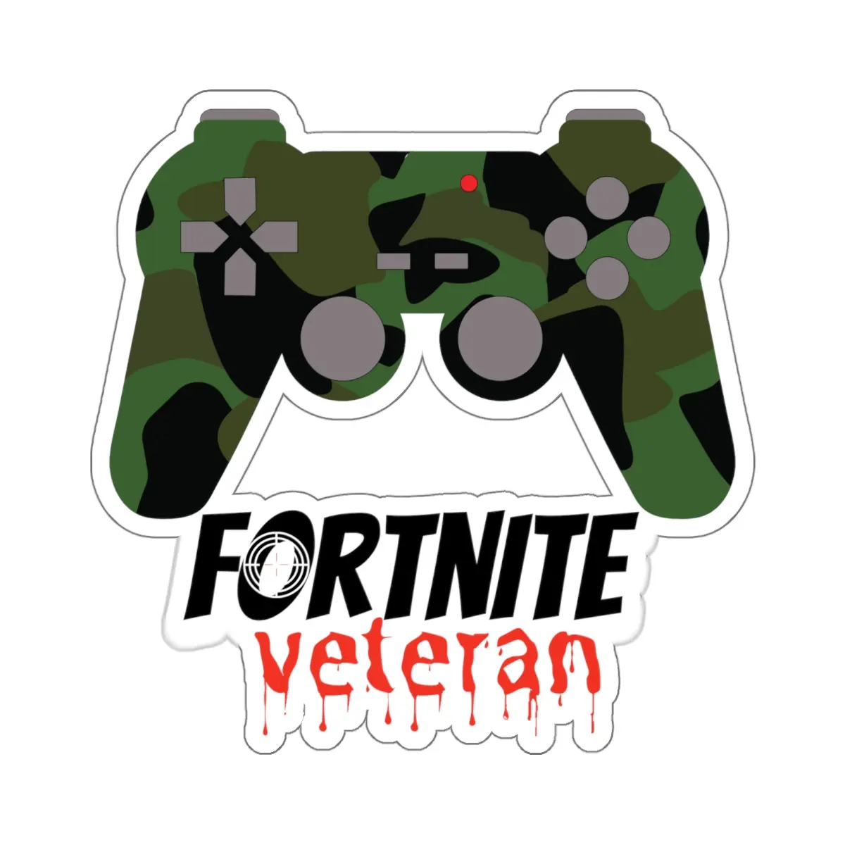 Video Game Stickers - Game controller Sticker for teens / Gamer Sticker / Gaming console Sticker / Army camouflage sticker