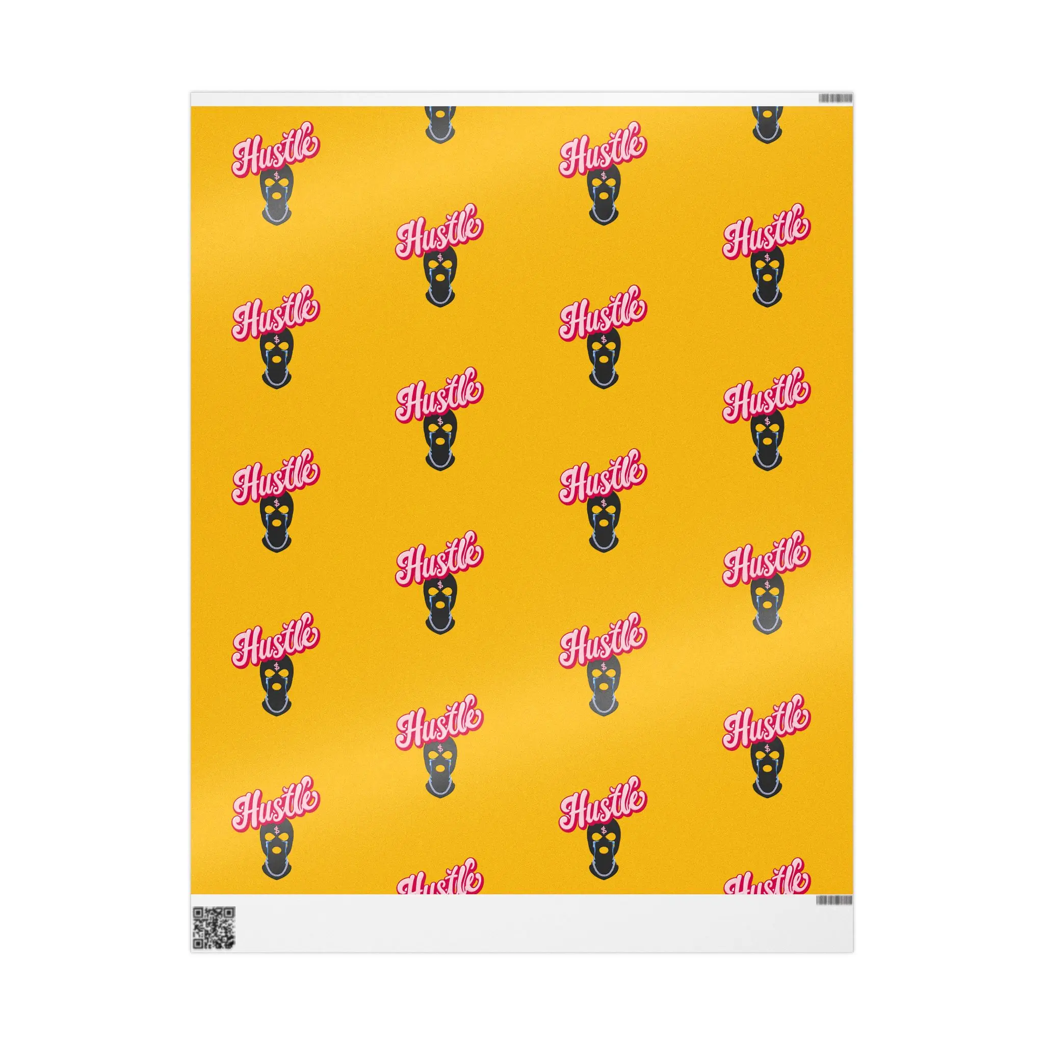 Hustle Gift Wrapping Paper - High-Quality Fine Art Paper, Glossy or Matte Finish, Three Sizes Available