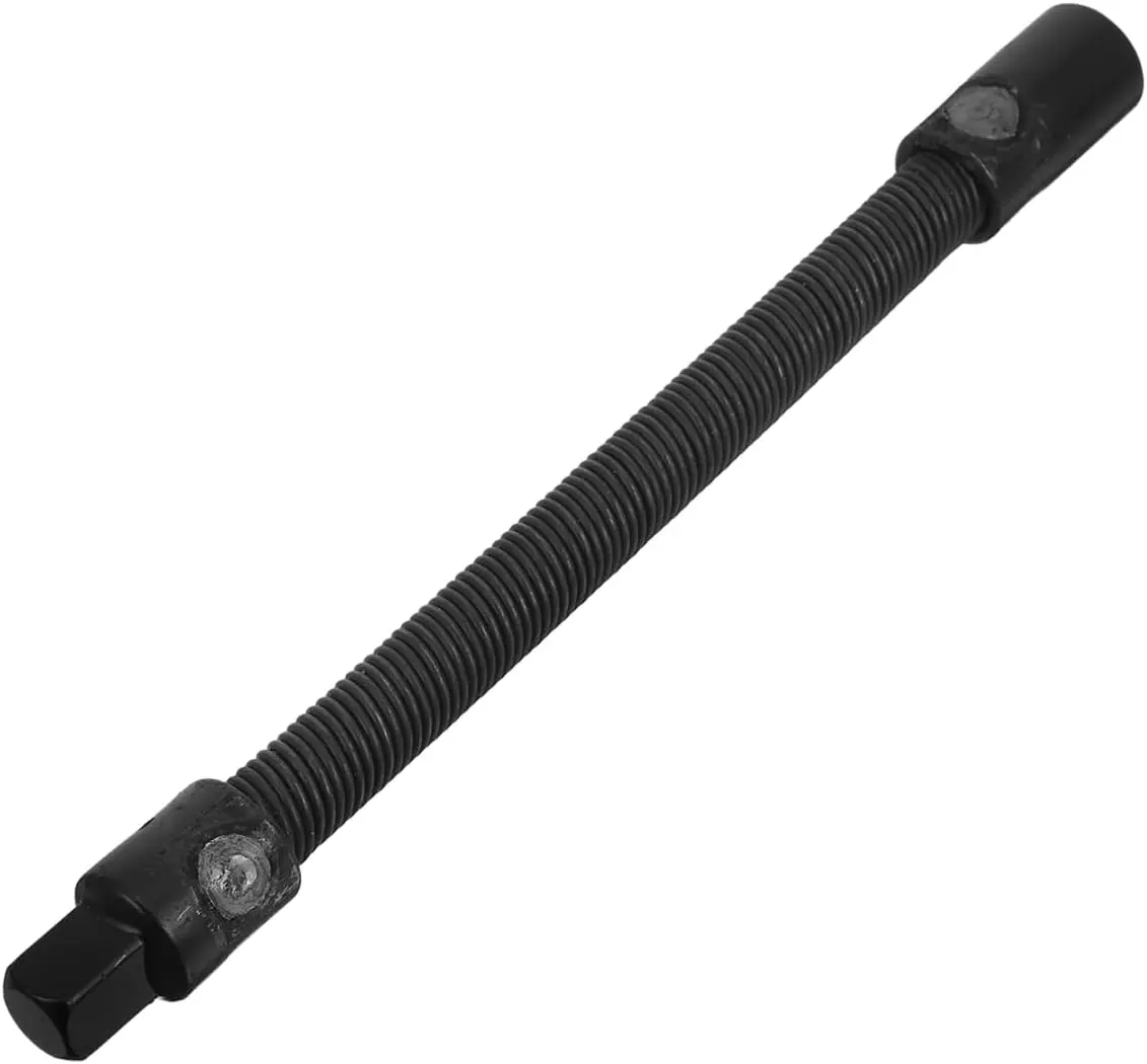 250mm 1/2 Inch Flexible Extension Bar, Elastic Joint Ratchet Drive Extension Connector, Hand Repair Tool for Car Tire Work, Motorcycle Maintenance, Daily Garage DIY Hard-to-Reach Space Accessory, Bendable Elastic