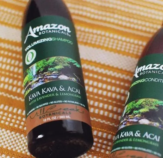 AMAZON BOTANICALS VOLUMIZING SHAMPOO KAVA KAVA & ACAI Calendula Flower