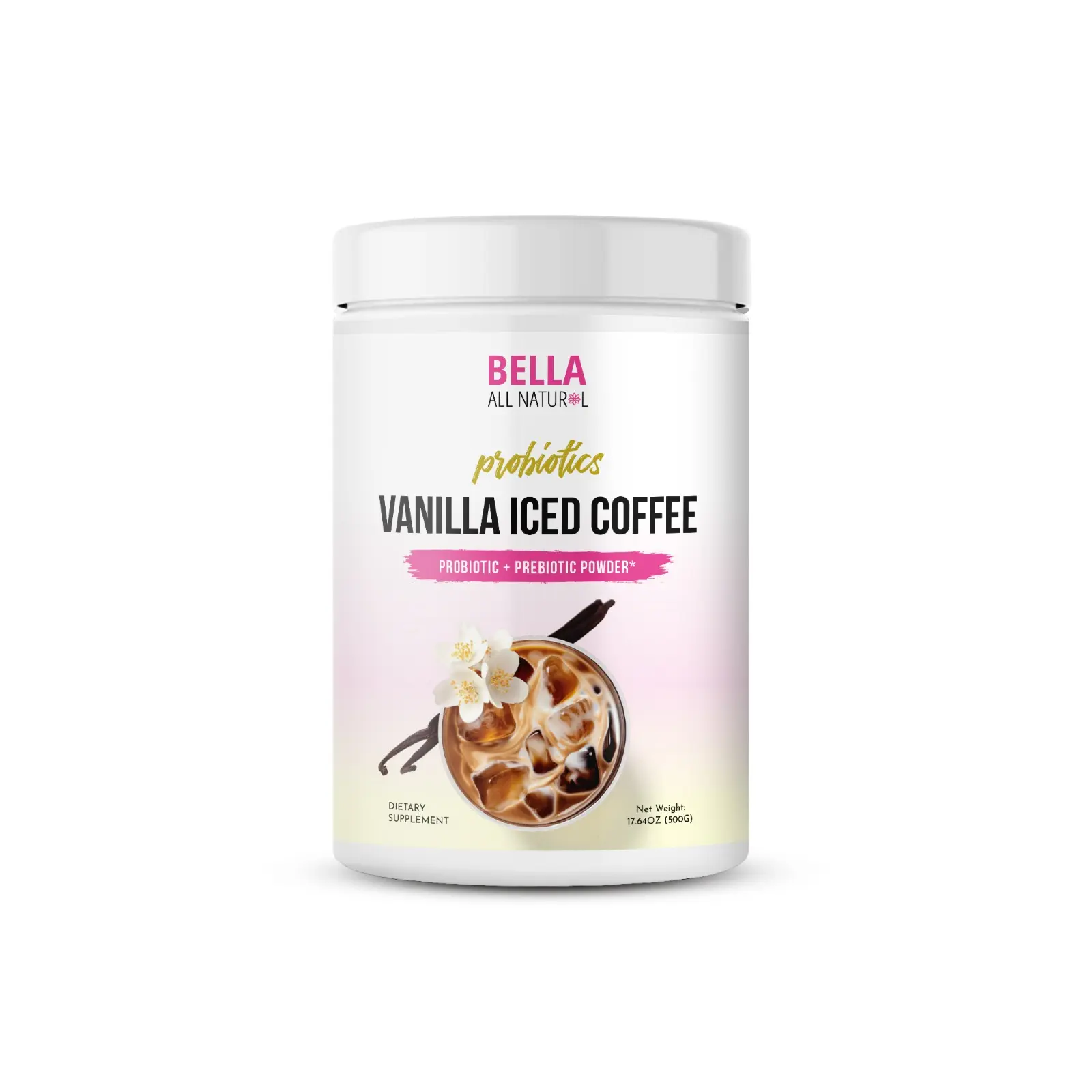 Bella All Natural Probiotics Vanilla Iced Coffee - 500g