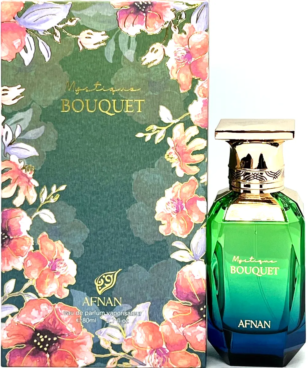 AFNAN Mystique Bouquet for Women Eau de Parfum Spray, 2.7 Ounce Perfume Fragrance Woody Saffron AFNAN Mystique Bouquet for Women Eau de Parfum Spray, 2.7 Ounce Perfume Fragrance Woody Saffron