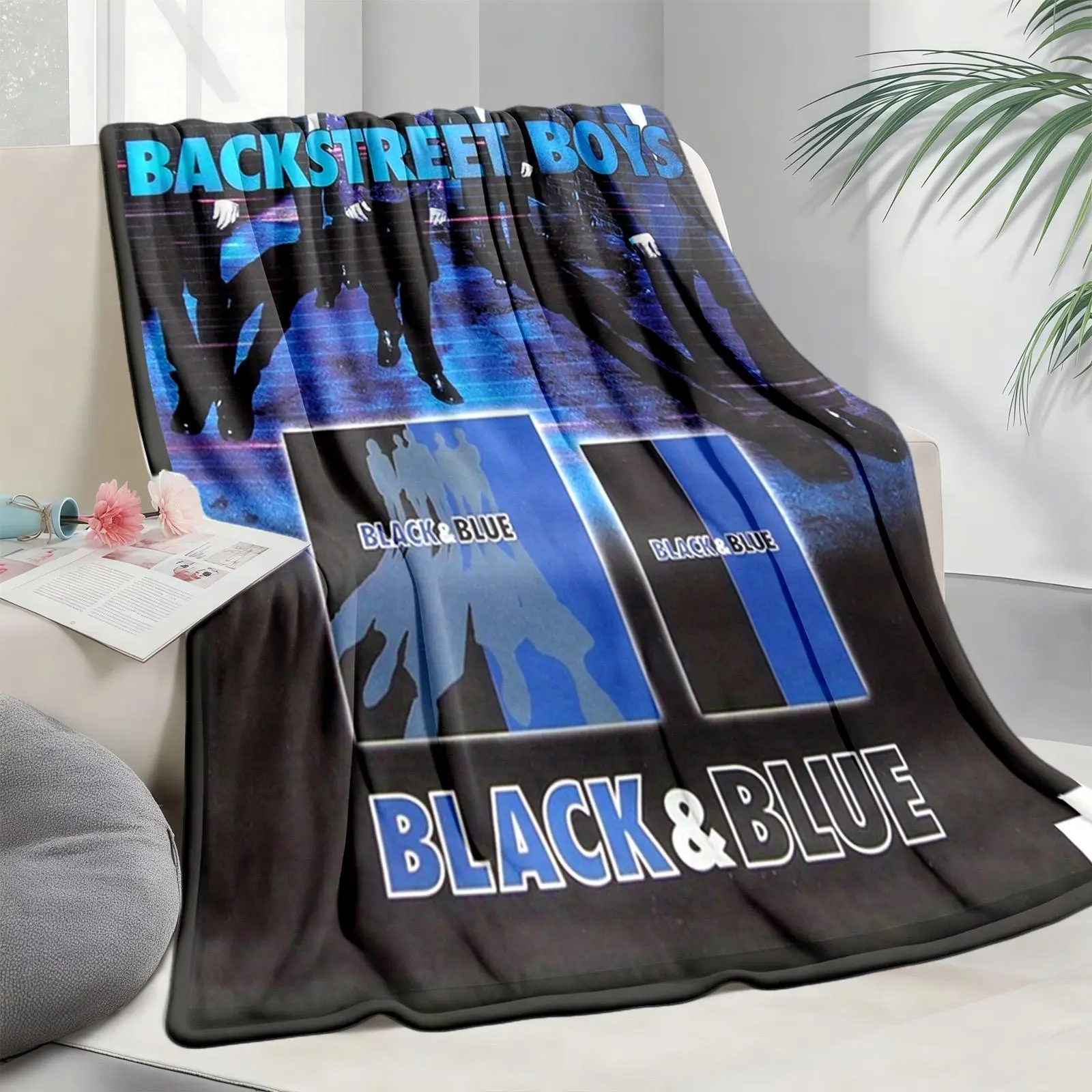 1 piece Backstreet Boys Black & Blue album cover themed flannel