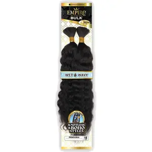Sensationnel Empire 100% Human Hair Wet & Wavy Braids - FRENCH BULK 18"