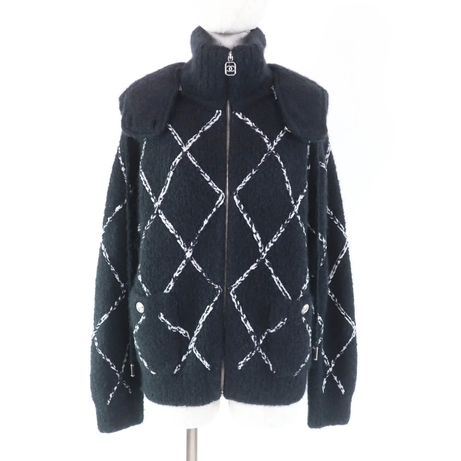 Pre-owned CHANEL Others Small Leather Goods COCO Mark Cashmere Jacket