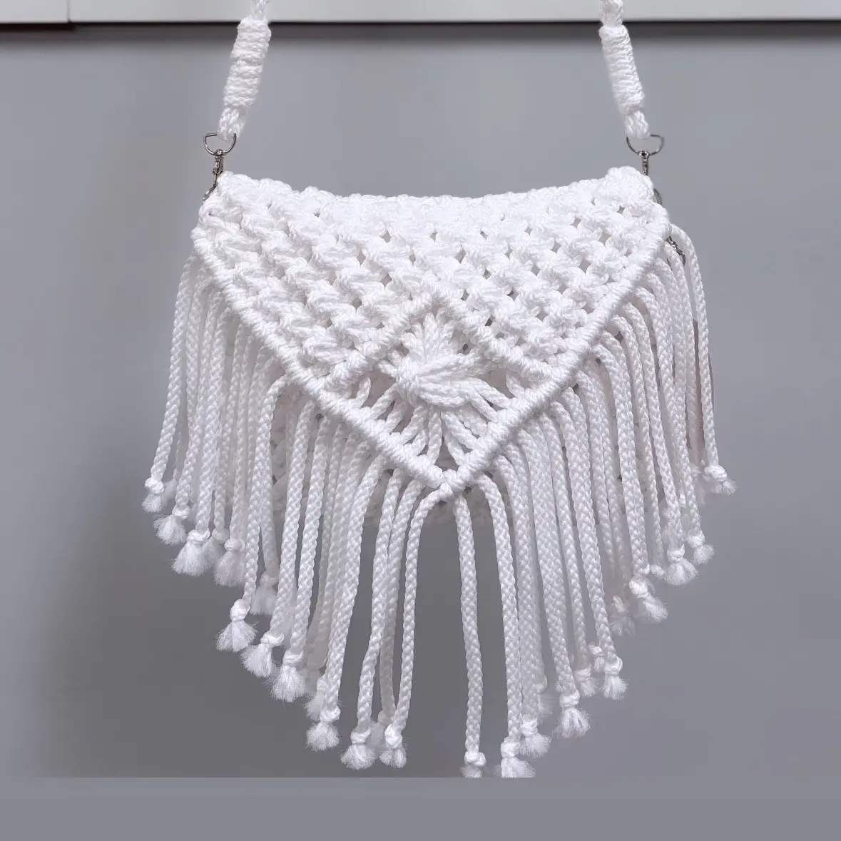 Silvy Knitted Macrame Bag