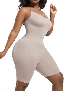 Strapless Shapewear Jumpsuit, Seamless High Elastic Waist Cincher, Postpartum Body Sculpting Tightening Garment