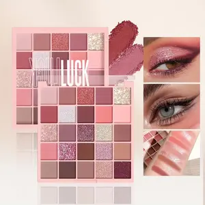 25 Color Eyeshadow Palette, Shimmer Pigment Palette, Shimmer Makeup Set, Easy to Apply, Long-Lasting Waterproof Sweatproof, Perfect Gift for Women