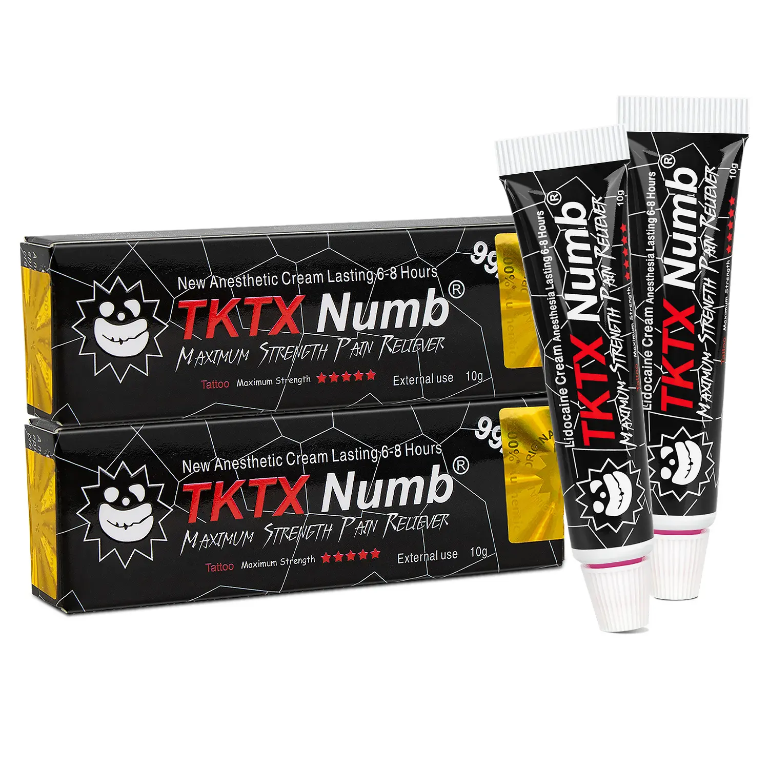 TKTX Tattoo Numbing Cream 99%For Tattoos 、Laser Removal 、Waxing 、EyebrowThreading 、Tattoo External Cream 10g