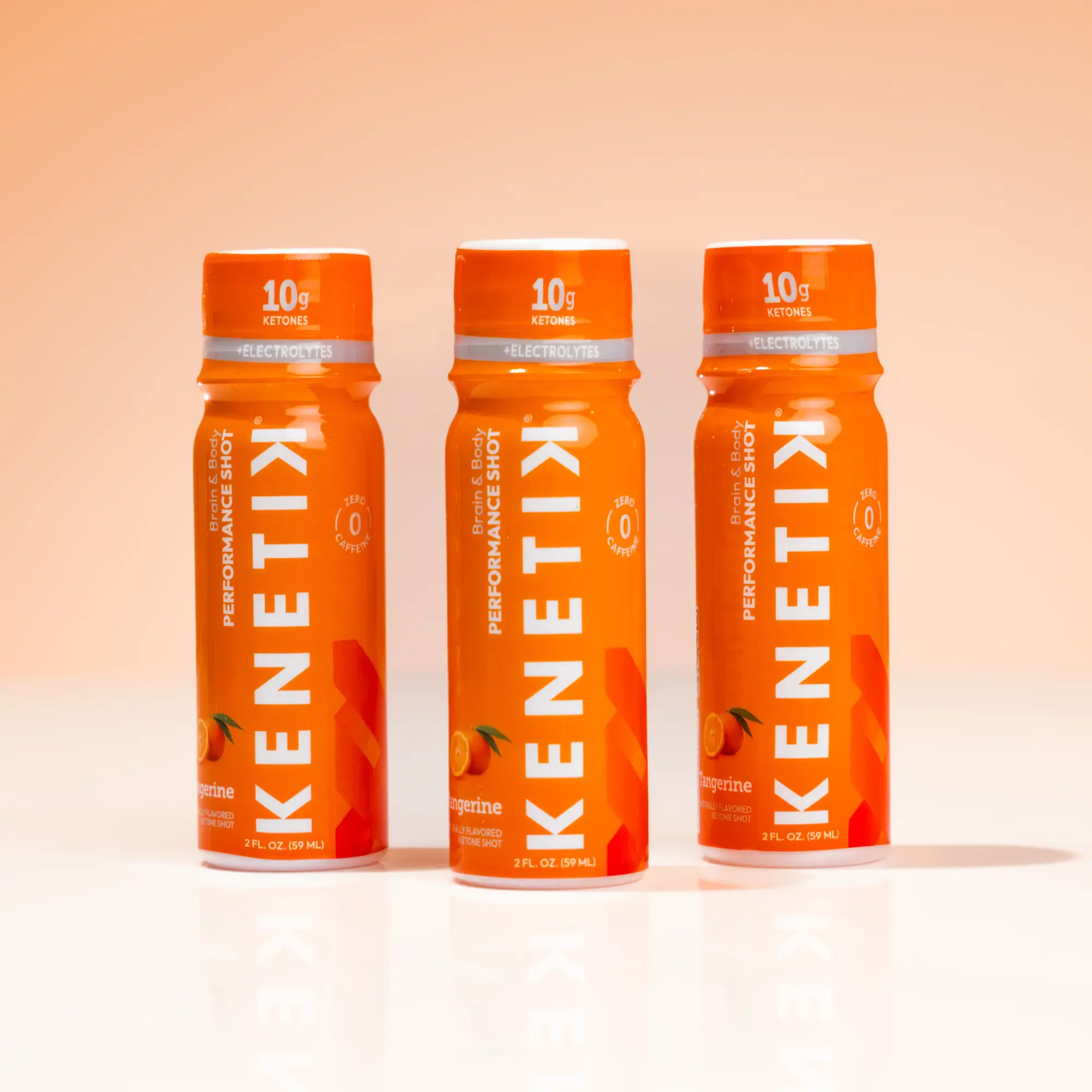 Kenetik Brain & Body Performance Shots – Caffeine-Free, Sugar-Free Ketone Supplement Drink, 10g Ketones for Focus, Clarity & Recovery, 2oz On-the-Go Energy