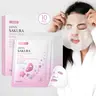 10-Piece Sakura Glow, 25ML Per Sheet, Moisturizing Rejuvenating Face Mask, Rapid Hydration, Brighten Skin Tone, Soothing Nourishment, Improve Dullness, Makeup Prep Essential, Facial Masks