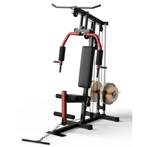 400 LB Load Capacity Multi-Function Strength Training Equipment - Heavy-Duty Steel Frame Home Gym Equipment, Including Pull-Up, Bench Press, Leg Extension, and Pulley System Functions